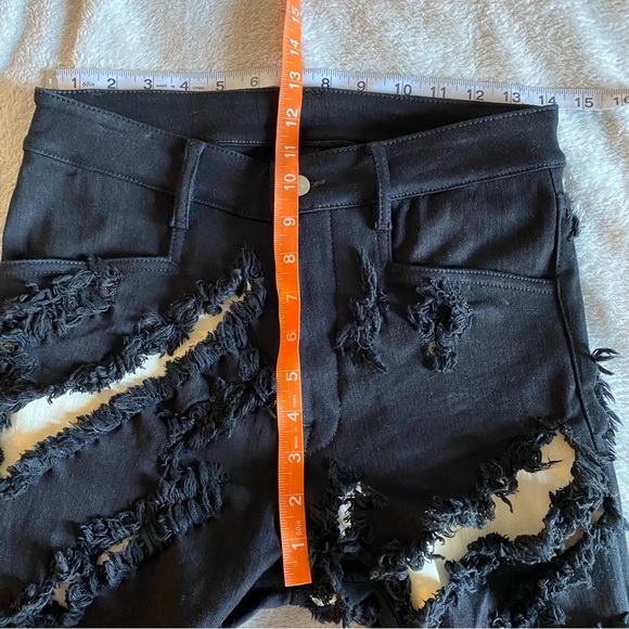 NWOT Rick Owens Black White Distressed Jeans Gethsemane F/W 21 - Picture 11 of 13